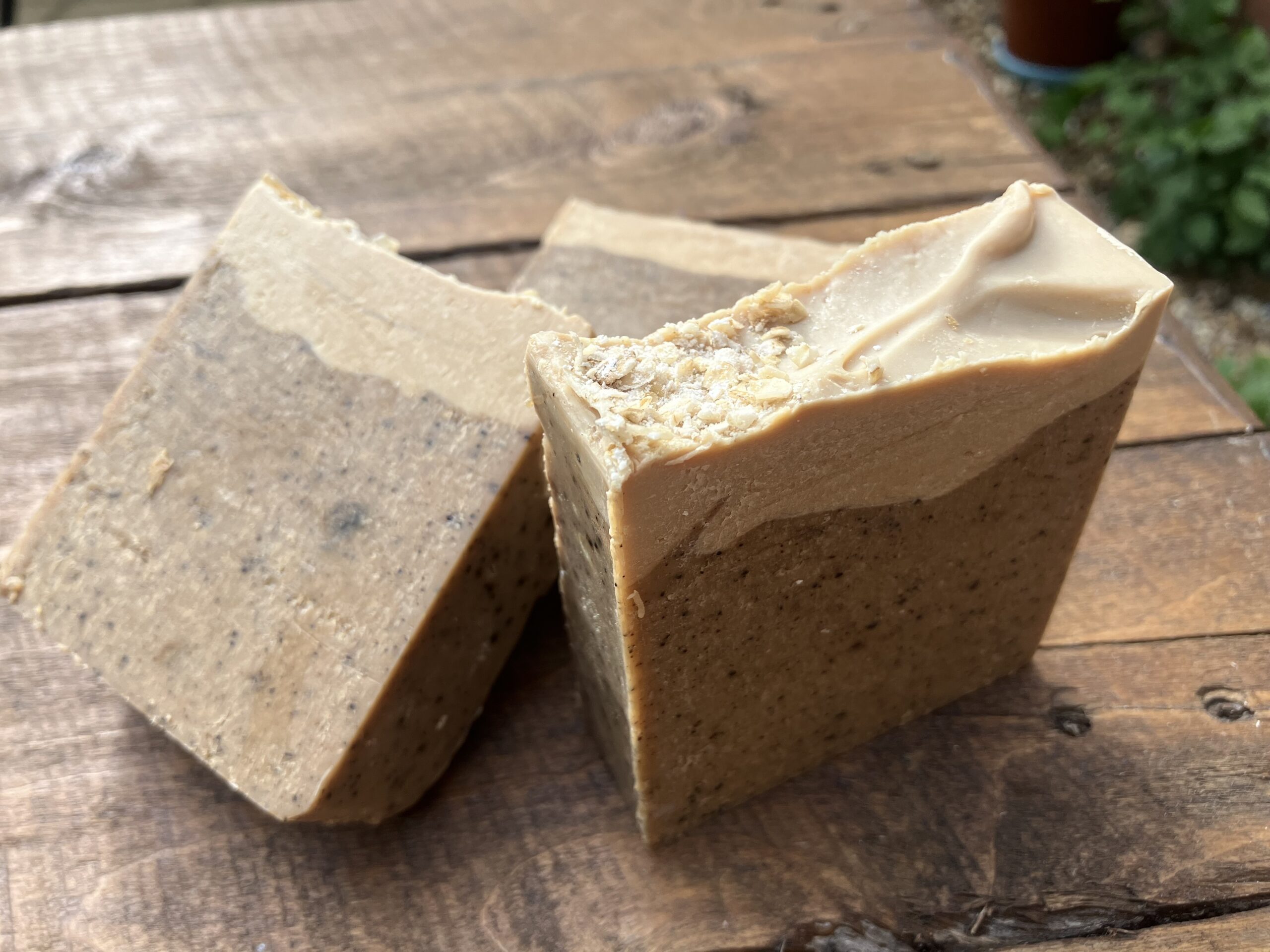 Beer soap with coffee