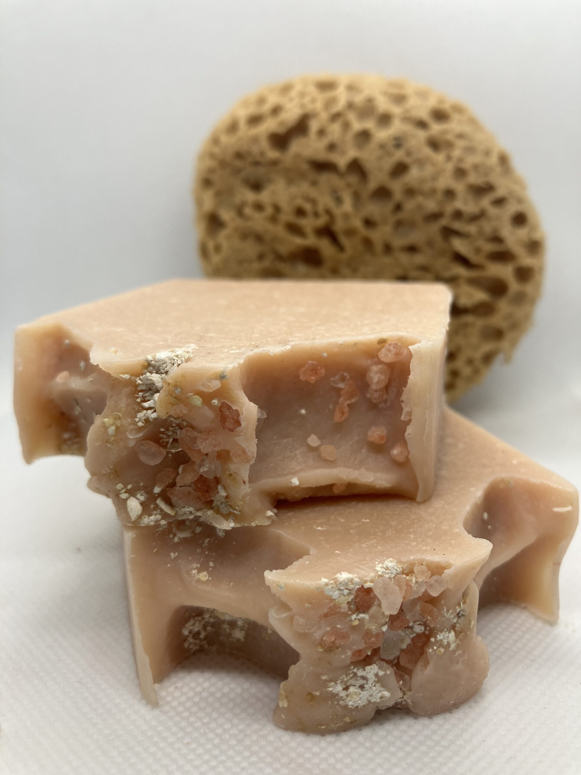 Pink clay soap