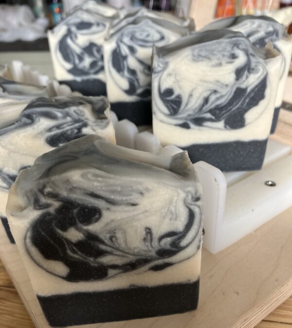 midnight garden Charcoal soap with clary sage essential oil